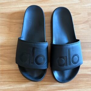Ladies ALO YOGA The IT Slide 2 - Black - Size 8